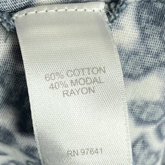 Pure Jill by J. Jill Small S Gray White Tie Dye Cotton Modal Knit Pullover Dress - Picture 4 of 4